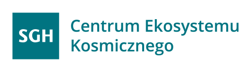 logotyp napis Centrum Ekosystemu Kosmicznego